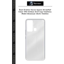 Terrien Özel Üretim Tecno Spark 30 Şeffaf Clear Tpu Silikon Kılıf Cep Telefonu Mobil Aksesuar Akıllı Telefon