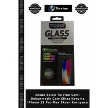 Terrien Delux Serisi Telefon Camı Dokunmatik Cam Cihaz Koruma iPhone 12 Pro Max Ekran Koruyucu