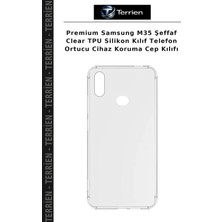 Terrien Premium Samsung M35 Şeffaf Clear Tpu Silikon Kılıf Telefon Ortucu Cihaz Koruma Cep Kılıfı