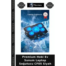 Terrien Premium Hobi Ev Sunum Laptop Soğutucu CF05 Siyah