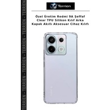 Terrien Özel Üretim Redmi 9A Şeffaf Clear Tpu Silikon Kılıf Arka Kapak Akıllı Aksesuar Cihaz Kılıfı