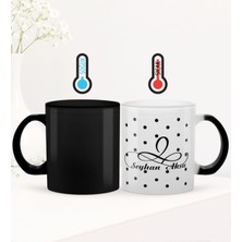 BK Gift Kişiye Özel Isimli Sihirli Cam Kupa Bardak - 4