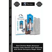 Terrien Özel Üretim Mobil Aksesuar Telefon Camı Kavisli Cam Samsung A24 Ekran Koruyucu Magic Glass