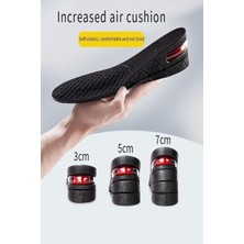 Xml Bayiciniz Tr Unisex Hava Yastıklı 7cm Boy Uzatıcı Tabanlık, Ortopedik Ayakkabı Tabanlığı, Topuk Yüks