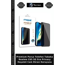 Terrien Premium Parça Telefon Tabaka Realme C65 5g Eco Privacy Hayalet Cam Ekran Koruyucu
