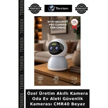 Terrien Özel Üretim Akıllı Kamera Oda Ev Aleti Güvenlik Kamerası CMR40 Beyaz