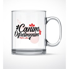 BK Gift Kişiye Özel Canım Öğretmenim Cam Kupa Bardak - 3