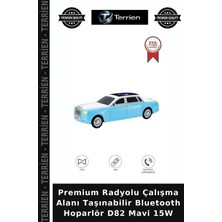 Terrien Premium Radyolu Çalışma Alanı Taşınabilir Bluetooth Hoparlör D82 Mavi 15W