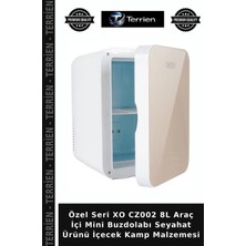 Terrien Özel Seri Xo CZ002 8l Araç Içi Mini Buzdolabı Seyahat Ürünü Içecek Kamp Malzemesi