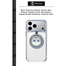 Terrien Özel Tasarım iPhone 18 Pro Max Nimmy Telefon Kılıfı 3D Modern Kapak Pratik Kullanım Tasarım Kılıf