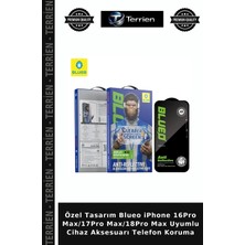 Terrien Özel Tasarım Blueo iPhone 16PRO MAX/17PRO MAX/18PRO Max Uyumlu Cihaz Aksesuarı Telefon Koruma