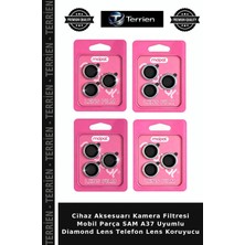 Terrien Cihaz Aksesuarı Kamera Filtresi Mobil Parça Sam A37 Uyumlu Diamond Lens Telefon Lens Koruyucu