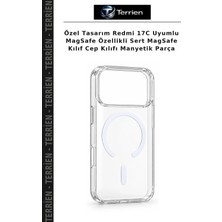 Terrien Özel Tasarım Redmi 17C Uyumlu Magsafe Özellikli Sert Magsafe Kılıf Cep Kılıfı Manyetik Parça