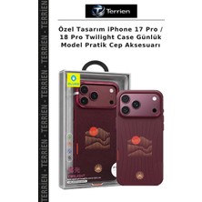 Terrien Özel Tasarım iPhone 17 Pro / 18 Pro Twilight Case Günlük Model Pratik Cep Aksesuarı