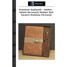 Terrien Premium Hediyelik - Defter - Kalem Kurumsal Hediye Seti Sürpriz Kutlama Personel