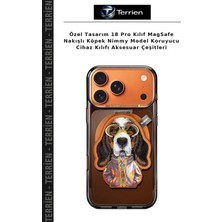 Terrien Özel Tasarım 18 Pro Kılıf Magsafe Nakışlı Köpek Nimmy Model Koruyucu Cihaz Kılıfı Aksesuar Çeşitleri