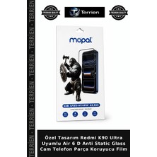 Terrien Özel Tasarım Redmi K90 Ultra Uyumlu Air 6 D Anti Static Glass Cam Telefon Parça Koruyucu Film