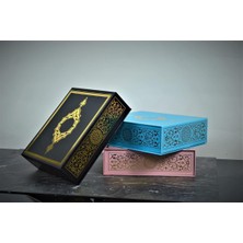 Hediyeni Kap Hediyenikap Pembe Lüks Yaldız Baskılı Hediye Kutusu "26 cm x 22 cm x 7.5 Cm" 8691441581184599