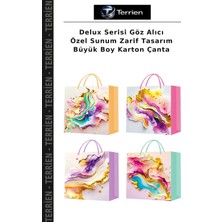 Terrien Delux Serisi Göz Alıcı Özel Sunum Zarif Tasarım Büyük Boy Karton Çanta