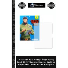 Terrien Mat Film Yazı Yüzeyi Özel Yüzey Ipad 10.9" Uyumlu Special Writing Paperlike Tablet Ekran Koruyucu