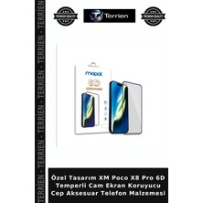 Terrien Özel Tasarım Xm Poco X8 Pro 6d Temperli Cam Ekran Koruyucu Cep Aksesuar Telefon Malzemesi