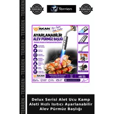 Terrien Delux Serisi Alet Ucu Kamp Aleti Hızlı Isıtıcı Ayarlanabilir Alev Pürmüz Başlığı
