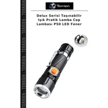 Terrien Delux Serisi Taşınabilir Işık Pratik Lamba Cep Lambası P50 LED Fener
