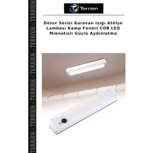 Terrien Delux Serisi Karavan Işığı Atölye Lambası Kamp Feneri Cob LED Mıknatıslı Güçlü Aydınlatma