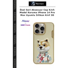 Terrien Özel Seri Aksesuar Cep Kılıfı Model Koruma iPhone 14 Pro Max Uyumlu Silikon Kılıf 3D