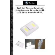 Terrien Özel Seri Tasarruflu Lamba Ev Aydınlatma Beyaz Işık Cob LED Duvar Dolap Lambası