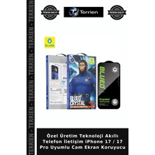 Terrien Özel Üretim Teknoloji Akıllı Telefon Iletişim iPhone 17 / 17 Pro Uyumlu Cam Ekran Koruyucu