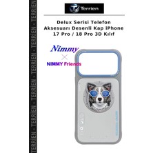 Terrien Delux Serisi Telefon Aksesuarı Desenli Kap iPhone 17 Pro / 18 Pro 3D Kılıf