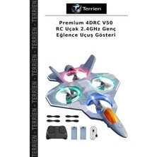 Terrien Premium 4drc V50 Rc Uçak 2.4ghz Genç Eğlence Uçuş Gösteri
