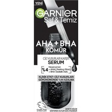 Garnier Aha+Bha Cilt Kusurları Karşıtı Siyah Serum %4 [niasinamid+Peeling Etkili Aha+Bha] 30ML