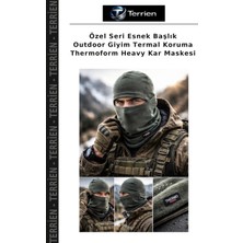 Terrien Özel Seri Esnek Başlık Outdoor Giyim Termal Koruma Thermoform Heavy Kar Maskesi