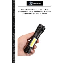 Terrien Delux Serisi Outdoor Lamba Acil Durum Işığı Güçlü Fener Uzun Menzilli Profesyonel Tx6 LED El Feneri
