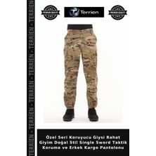 Terrien Özel Seri Koruyucu Giysi Rahat Giyim Doğal Stil Single Sword Taktik Koruma ve Erkek Kargo Pantolonu