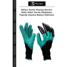 Terrien Delux Serisi Peyzaj Gereci Hobi Aleti Tarım Ekipmanı Toprak Kazma Bahçe Eldiveni