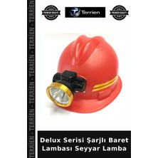 Terrien Delux Serisi Şarjlı Baret Lambası Seyyar Lamba