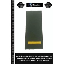 Terrien Özel Üretim Üniforma Tamamlayıcısı Askeri Parça Görev Teçhizatı Single Sword Tsk Harici Nakış Rütbe