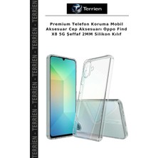 Terrien Premium Telefon Koruma Mobil Aksesuar Cep Aksesuarı Oppo Find X8 5g Şeffaf 2mm Silikon Kılıf
