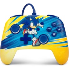 Switch Için Geliştirilmiş Kablolu Powera Controller – Sonic-Boost, Gamepad, Oyun Kumandası,