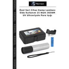 Terrien Özel Seri Cihaz Kamp Lambası Elde Kullanım 15 Watt 365NM Uv Ultraviyole Para Işığı