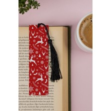 Hediyesepeti Yılbaşı Temalı Kitap Ayracı 13.5 cm x 4 cm Metal Malzeme