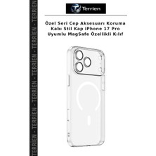 Terrien Özel Seri Cep Aksesuarı Koruma Kabı Stil Kap iPhone 17 Pro Uyumlu Magsafe Özellikli Kılıf