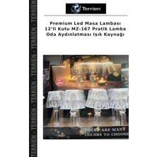 Terrien Premium LED Masa Lambası 12’li Kutu MZ-167 Pratik Lamba Oda Aydınlatması Işık Kaynağı