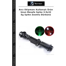 Terrien Avcı Ekipmanı Kullanışlı Ürün Uzun Mesafe Spike 3-9X32 Eg Spike Zoomlu Dürbünü