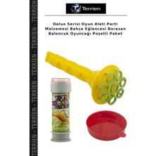 Terrien Delux Serisi Oyun Aleti Parti Malzemesi Bahçe Eğlencesi Borazan Baloncuk Oyuncağı Poşetli Paket