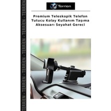 Terrien Premium Teleskopik Telefon Tutucu Kolay Kullanım Taşıma Aksesuarı Seyahat Gereci