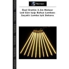 Terrien Özel Üretim 3.2m Meteor LED Gün Işığı Bahçe Lambası Saçaklı Lamba Işık Dekoru